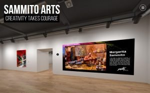 Unique Virtual Tour Ecommerce - WordPress Design & Development Magical Virtual Gallery Tour for artist
